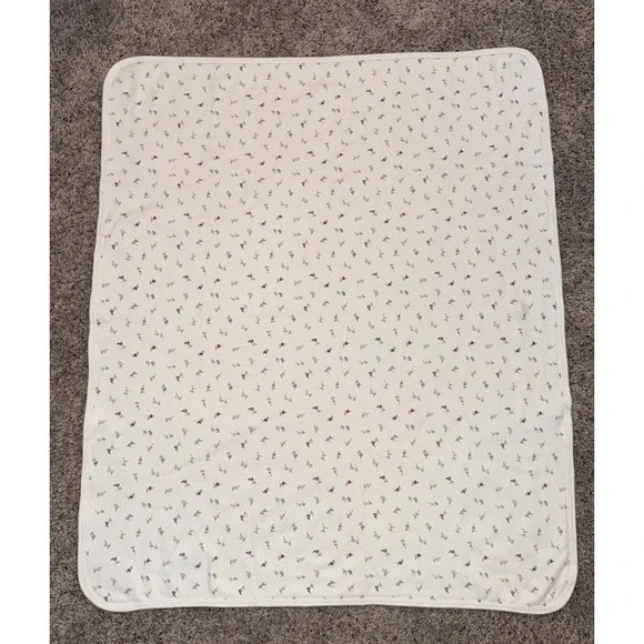 Vintage Baby Gap Blanket Reindeer Flowers Berries 1999 *READ* - Picture 2 of 7